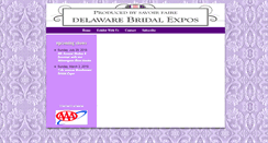 Desktop Screenshot of delawarebridalexpos.com