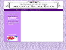 Tablet Screenshot of delawarebridalexpos.com